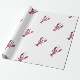 New England Lobster Gift Wrap Cadeaupapier