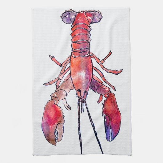New England Lobster Kitchen Towel Theedoek (Verticaal)