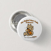 New England Meow Outfit Button (Voorkant /achterkant)