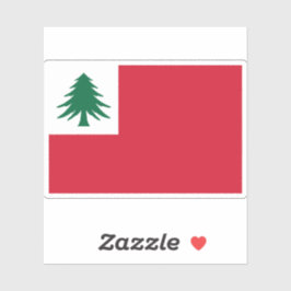 New England Pine Tree Flag Sticker