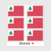 New England Pine Tree Flag Sticker Pack (Feuille)