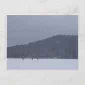 New England Pond Hockey Briefkaart (Voorkant)
