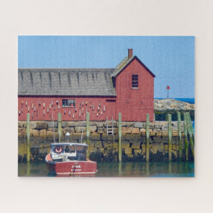 New England Seaside Boat House Fotografie Zomer Legpuzzel