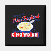 New England Style Clam Chowder Magneet (Voorkant)