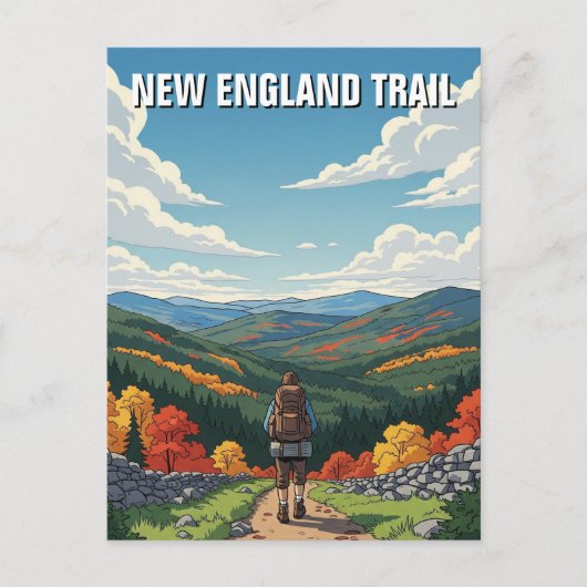 New England Trail Reizen Briefkaart (Voorkant)
