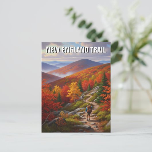 New England Trail Reizen Briefkaart (Staand voorkant)