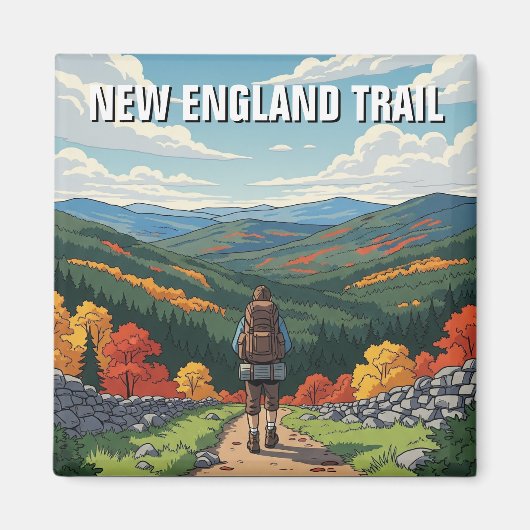 New England Trail Reizen Magneet (Voorkant)