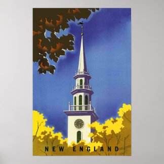 New England Travel Poster