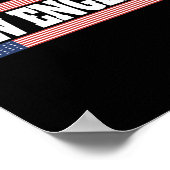 New England Usa Flag Patriotic State Varsity New E Poster (Hoek)