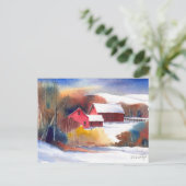 New England Valley Boerderij Briefkaart (Staand voorkant)