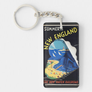 New England vintage souvenirs Sleutelhanger