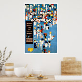 New England Vintage Travel Poster (Keuken)