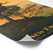 New England Vintage Travel Poster (Hoek)