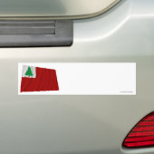 New England vlag Bumpersticker (Op auto)