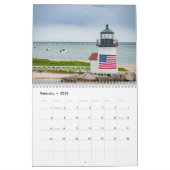 New England vuurtoren kalender (Feb 2026)