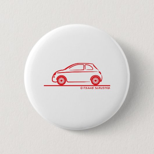 New Fiat 500 Cinquecento Ronde Button 5,7 Cm (Voorkant)