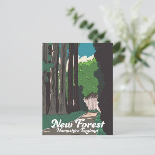 New forest Hampshire England Briefkaart (Staand voorkant)