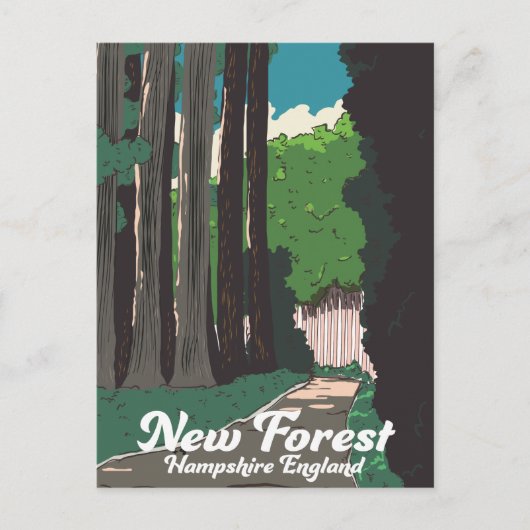 New forest Hampshire England Briefkaart (Voorkant)