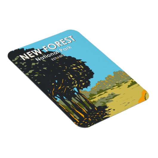 New Forest National Park England  Magneet (Rechterzijde)