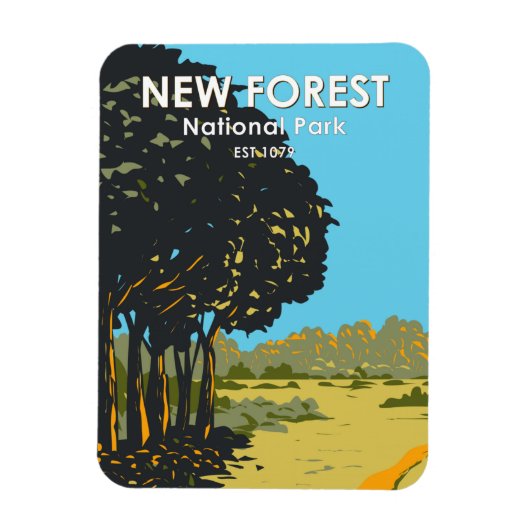 New Forest National Park England  Magneet (Verticaal)