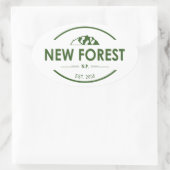 New Forest National Park Ovale Sticker (Tas)