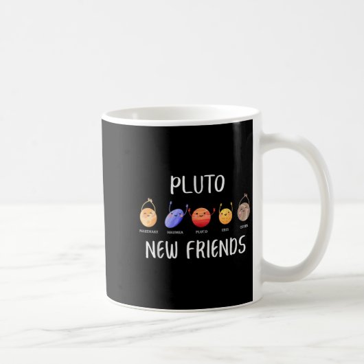 New Friends Dwarf Planets Funny Astronomy Science Koffiemok (Rechts)