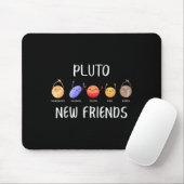 New Friends Dwarf Planets Funny Astronomy Science Muismat (Met muis)