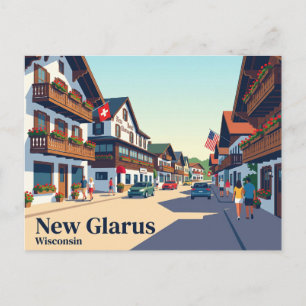 New Glarus, Wisconsin VS Briefkaart