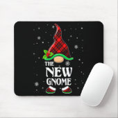 New Gnome Red Plaid Matching Family Christmas Paja Muismat (Met muis)