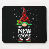 New Gnome Red Plaid Matching Family Christmas Paja Muismat (Voorkant)