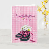 New Goddochter Kaart (Gele Bloem)