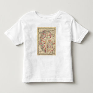 New Granada, Venezuela, Guyana Map van Mitchell Kinder Shirts