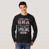 New Grandma First Time Ona Let The Spoiling Begin T-shirt (Voorkant volledig)