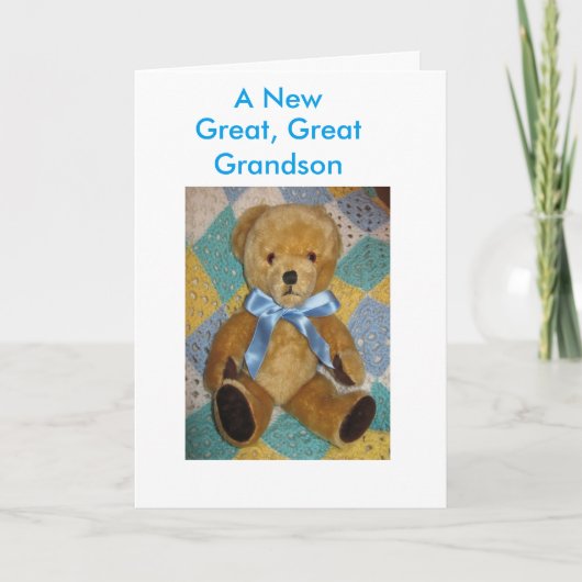 New Great, Great Grandson card Kaart (Voorkant)