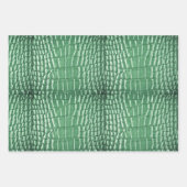 New! Green Faux Leather Inpakpapier Vel (Voorkant 2)