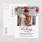 New Halls Moving Announcement Foto deciseren Feestdagenkaart (Voorkant / Achterkant)