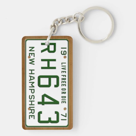 New Hampshire 1971  Bord Sleutelhanger (achterkant)