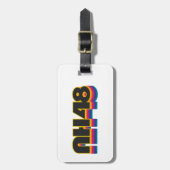 New Hampshire 48 Rainbow Bagagelabel (Voorkant verticaal)