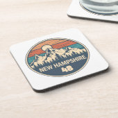 New Hampshire 48 zonsondergang Bier Onderzetter (Linkerzijde)