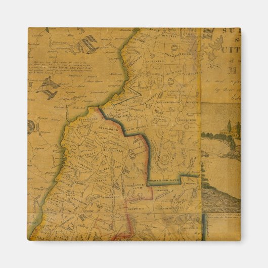 New Hampshire 4 Magneet (Voorkant)