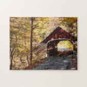 New Hampshire Bridge Mooie herfstlandschap Herfst Legpuzzel (Horizontaal)