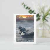 New Hampshire Common Loon Briefkaart (Staand voorkant)