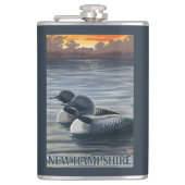 New Hampshire Common Loon Heupfles (Voorkant)