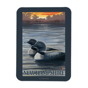 New Hampshire Common Loon Magneet
