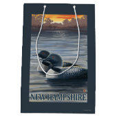 New Hampshire Common Loon Medium Cadeauzakje (Achterkant)