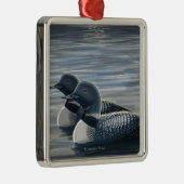 New Hampshire Common Loon Metalen Ornament (Rechts)