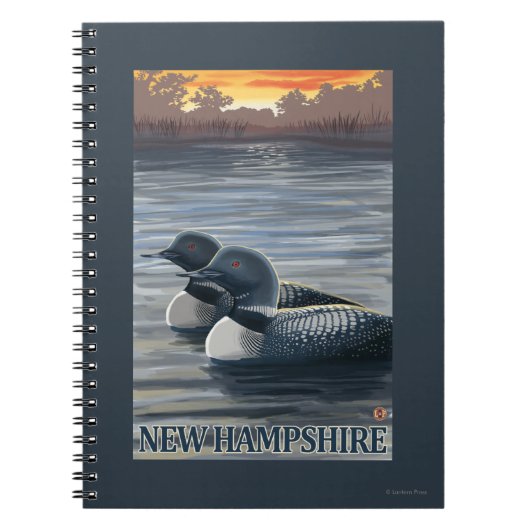 New Hampshire Common Loon Notitieboek (Voorkant)