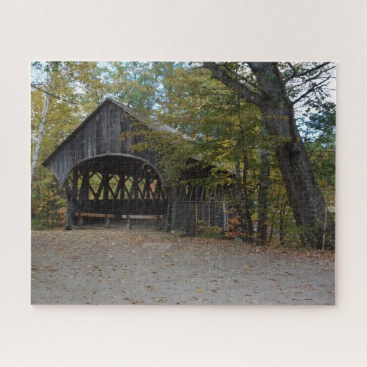 New Hampshire Covered Bridge Jigzaag Puzzle Legpuzzel (Horizontaal)