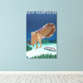 New Hampshire Cuttlefish Scene Canvas Afdruk (Insitu (Houten vloer))