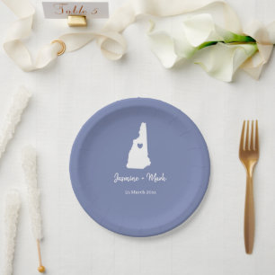 New Hampshire Destination Wedding Party Papieren Bordje